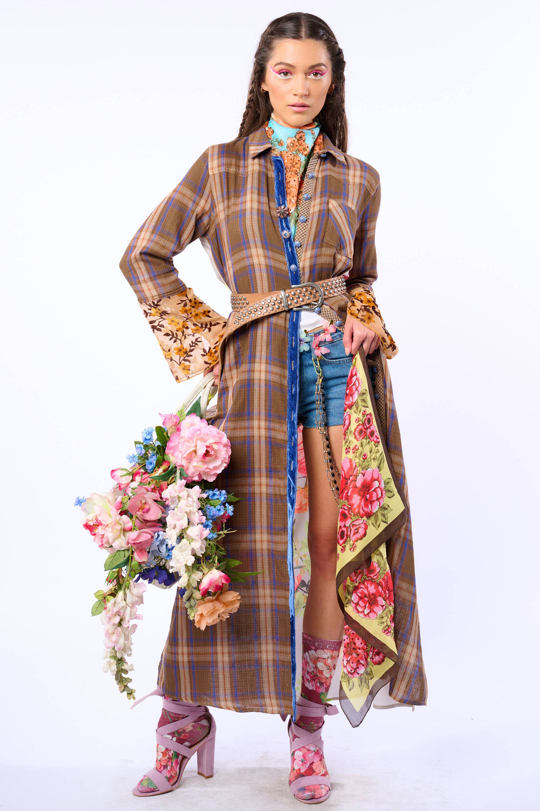 Anna button up Maxi Shirt Dress / Duster